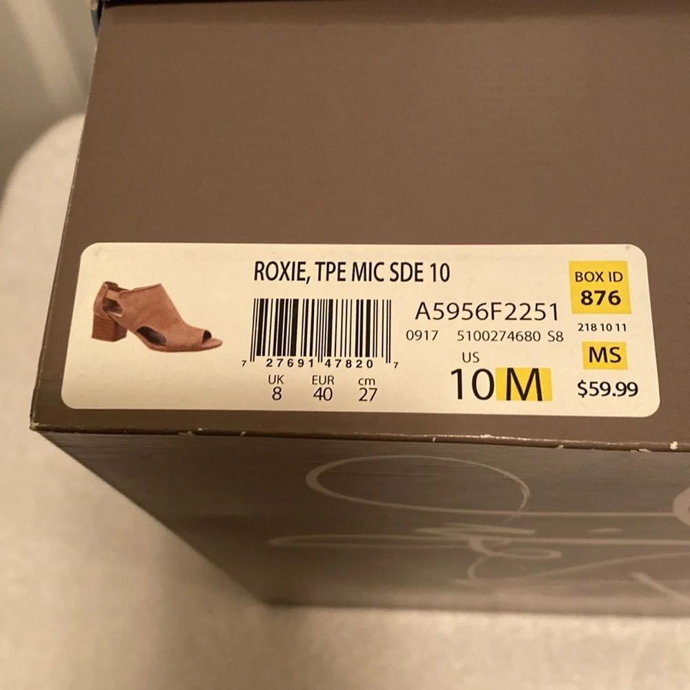 Life Stride Roxie Brown Peep Toe Sandals…size 10 - Picture 9 of 10